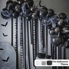 Versatile Black Crepe Paper Streamers – 1.8 Inch x 82 Ft, Perfect for Parties