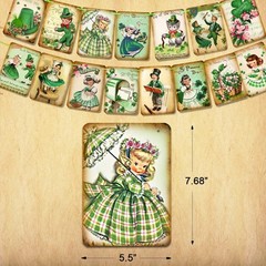 ssailue decor St. Patrick’s Day Decorations – 5″+»x»+ «7»+» inches, Green