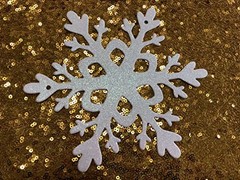 2Pack White and Blue Glitter Snowflake Banner Winter Wonderland Banner
