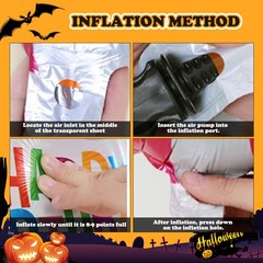 Halloween Balloon Decoration Inflatable Ghost Pumpkin Skeleton Scary Party Decor
