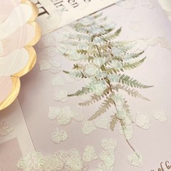 2500pcs Love Heart Shaped Glitter Confetti Valentine Anniversary Wedding White
