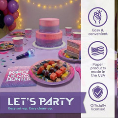 Kpop Demon Hunters Birthday Decorations | Kpop Demon Hunters Plates and Napkins,