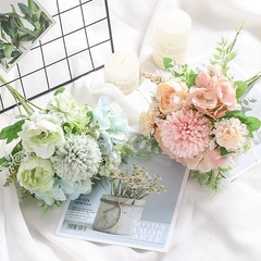1PC Artificial Flowers Wedding Home Bedroom Decoration Bridal Bouquet Silk Rose