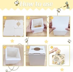 Winnie Baby Shower Decorations Set Diaper Raffle Box 50 Cards Winnie Pooh Boy…