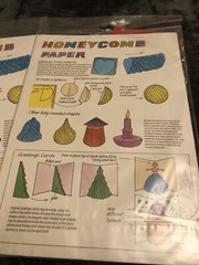 Honeycomb Tissue A4 Colourful Paper Christmas Crafting Card Making X2 Vintage