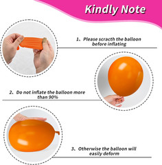 Rainbow Balloons, 50Pcs 12 Inches Yellow Orange Hot Pink Lime Green Neon Balloon