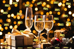 200Pcs 2025 Confetti New Year Table Decor Glitter Confetti Christmas Confetti fo