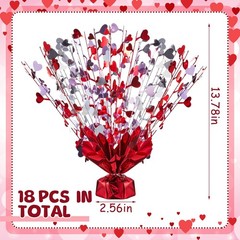 Juexica 6 Pcs Valentines Table Centerpieces Heart Burst Valentine Table
