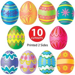 Beistle 10 count (Pack of 1), Assorted Colorful Spring Themed Decorations