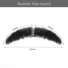 Fake Beard Realistic Mustache with Human Hair, Soft and Natural Looking Fake …