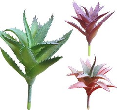 YSSZAM Green Artificial Succulents Aloe, Fake Aloe Realistic One size,