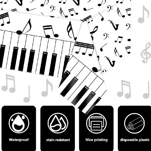 40 Pieces Music Theme Party Decorations Set Include Music Latex Foil Balloons