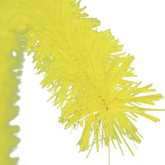 30FT Shiny Light Yellow Tinsel Garland Christmas Plastic Fringe Foil