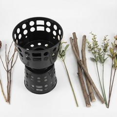 6Pcs Durable Black Plastic Bouquet Holders Floral Sleeve for Wedding and Events