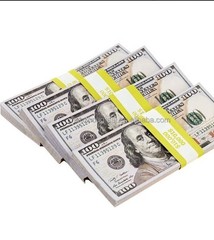 100pcs Dollar Bill Banknote & Money Spray Banknotes Fake Dollars Prop For Party