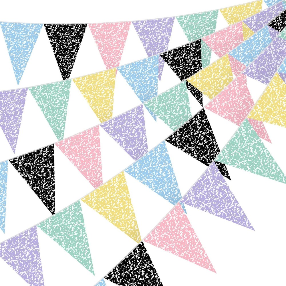 Colorful Composition Notebook Banner for Classroom Decor & Back to School