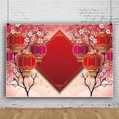 High-Definition 8x6ft Chinese New Backdrop – Perfect for Festive Photos
