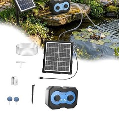 Solar Pond Aerator with Adjustable Output Timer and 18H/36H For Battery Life