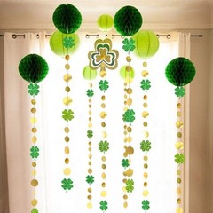 Cheerland St Patricks Day 4 Count (Pack of 1), Clover and Circle Garland