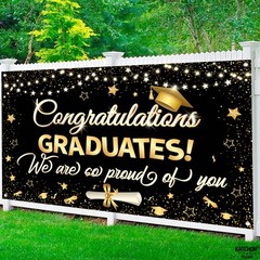 Graduation Decorations 2026 | XtraLarge Congrats Grad Banner – 72×44 Inch, Gr…