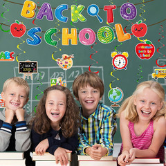 Back to School Decorations, Welcome Back to School Banner and NO-DIY Hanging Swi
