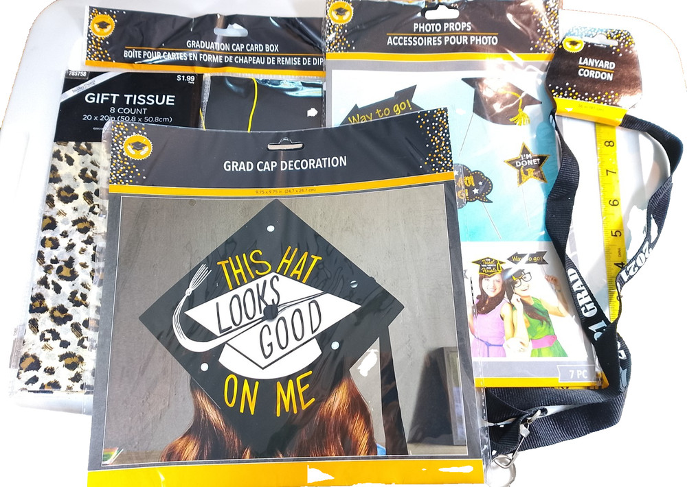 Graduation picture supply, gift supply lot of five