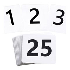 Double Sided Numbered Seats Cards for Weddings and Event Portable Place Card
