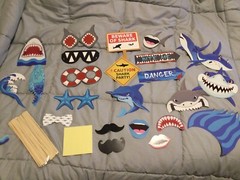 konsait Branded Shark Themed photo booth props