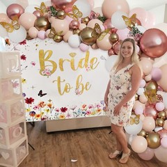 Bride To Be Backdrop Wildflower Bridal Shower Spring Floral Wedding Decor