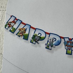 Paw Patrol Customizable Happy Birthday Banner NEW 10.75’ Long Spin Master