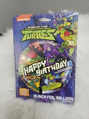 2 NINJA TURTLE Happy Birthday Foil Helium Balloon 18 Inch Boy Decorations