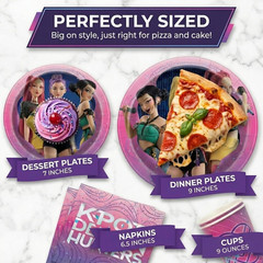 Kpop Demon Hunters Birthday Decorations | Kpop Demon Hunters Plates and Napkins,