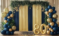 10ftx10ft Thick Gold Glitter Backdrop Curtain Panels for Parties, Wrinkle Sequin