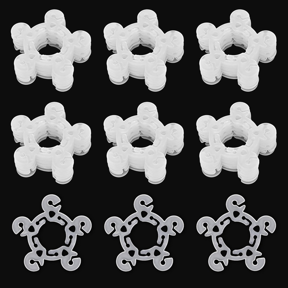 Plastic Balloon Clips 60 PCS, For Wedding Shower Decor, White