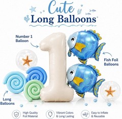 First Birthday Party Decorations Set «Oneder the Sea» NEW