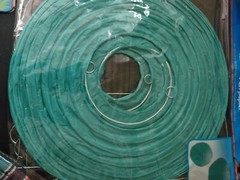 PARTY Decorations 4Paper Lanterns. 1 Flamingo, 1 Stripe, & 2 Dark Teal. 8 X8