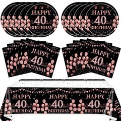 40th Birthday Decorations for Women,Rose Gold 7.64 x 7.36 x 1.73 inches,