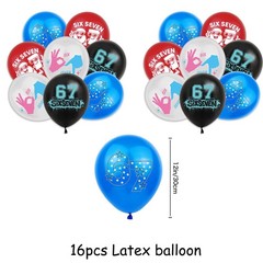 6 7 Decorations, 67 Meme Themed Party Decorations Set Includes Banner, Cake T…