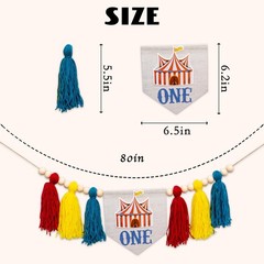 Carnival Circus First High Chair Banner