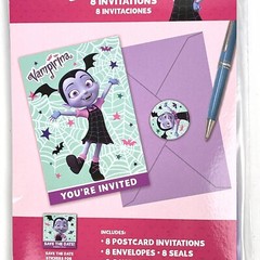 NEW Disney Vampirina 8-Count Party Invitations Set Includes Postcards + More!