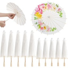 10 Pack Paper Umbrellas, 12″ 16″ Decorative Oil Parasol for Crafts