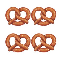 Beistle Pretzel Cutouts Multicolor Standard Functional Party Set Decor Supplies