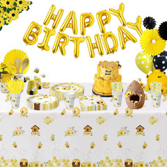 Bee Baby Shower Decorations Tableware – Bee Birthday Party Supplies, Paper Plate