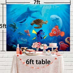 Finding Nemo Party supplies Backdrop Banner Photography Birthday Gift 7x5ft