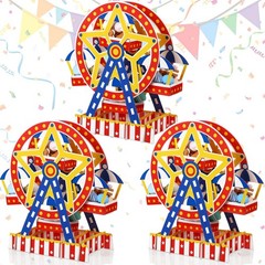 3 Sets Carnival Ferris Wheel Centerpiece Carnival Theme Party Decorations Cak…