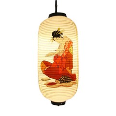 Japanese Lantern Waterproof Pub Restaurant Ourdoor Lantern decoration PVC Beige