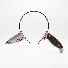 Halloween Simulation Knife Headband Cosplay Party Costume Accessory