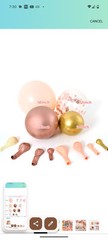 143Pcs Rose Gold Balloon Arch Kit Nude Pastel Pink Rose Gold Confetti Balloon Me