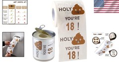 3-Ply Funny Toilet Paper Roll – Perfect Gag Gift for 18th Birthday Celebrations!
