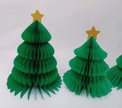 Target Spritz Mini Honeycomb Decor 3 Count Paper Table Christmas Trees